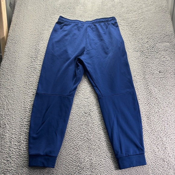 Vintage Nike Track Pants Men XXL Blue Polyester Tapered Fleece Lined - Picture 5 of 10